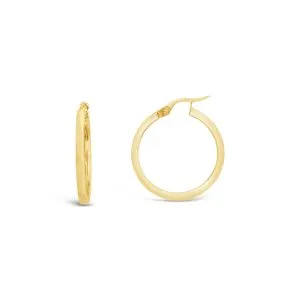 Square Loop Mini zlatne naušnice