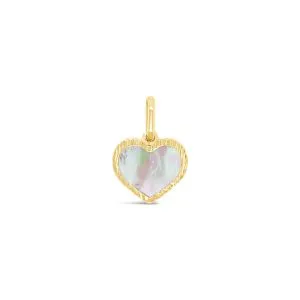 Pearl Heart zlatni privjesak