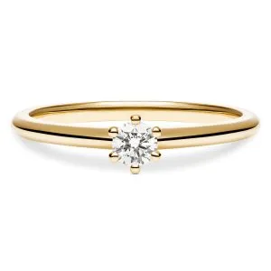Forevermore zlatni zaručnički prsten s dijamantom 0.13 - 0.17 ct