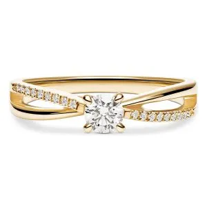 Timeless Bond zaručnički prsten s dijamantima 0.28 - 0.32 ct