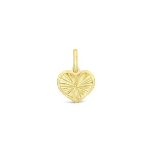 Heart Charm zlatni privjesak