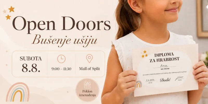 Bušenje ušiju u Mall of Split
