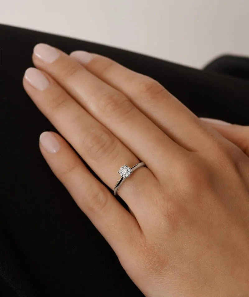 Lumine zlatni zaručnički prsten s dijamantima 0.15 - 0.19 ct