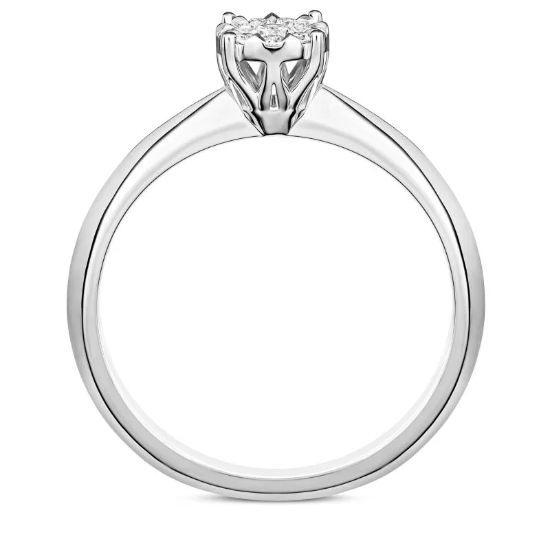 Lumine zlatni zaručnički prsten s dijamantima 0.15 - 0.19 ct