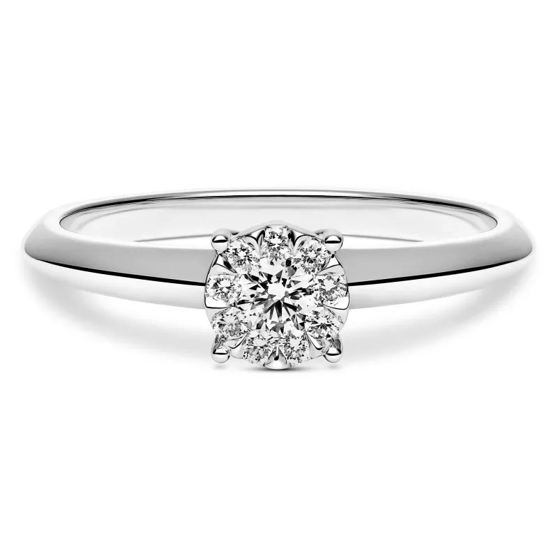 Lumine zlatni zaručnički prsten s dijamantima 0.15 - 0.19 ct