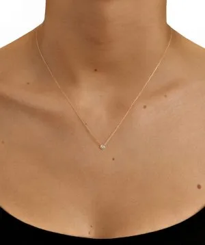 Timeless Dot zlatna ogrlica s dijamantom 0.08 - 0.12 ct