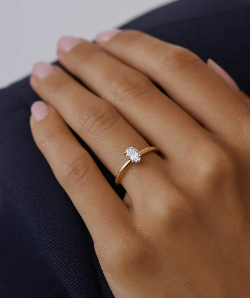 Everlasting zlatni prsten s dijamantom 0.48 - 0.57 ct
