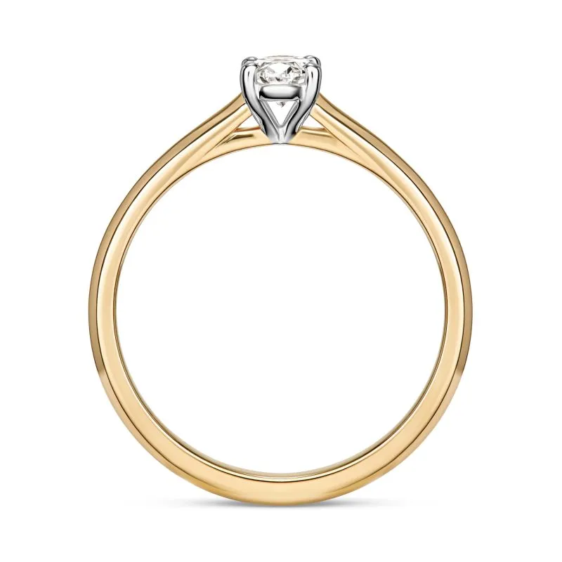 Answer of Love zlatni zaručnički prsten s dijamantom 0.28 – 0.37 ct