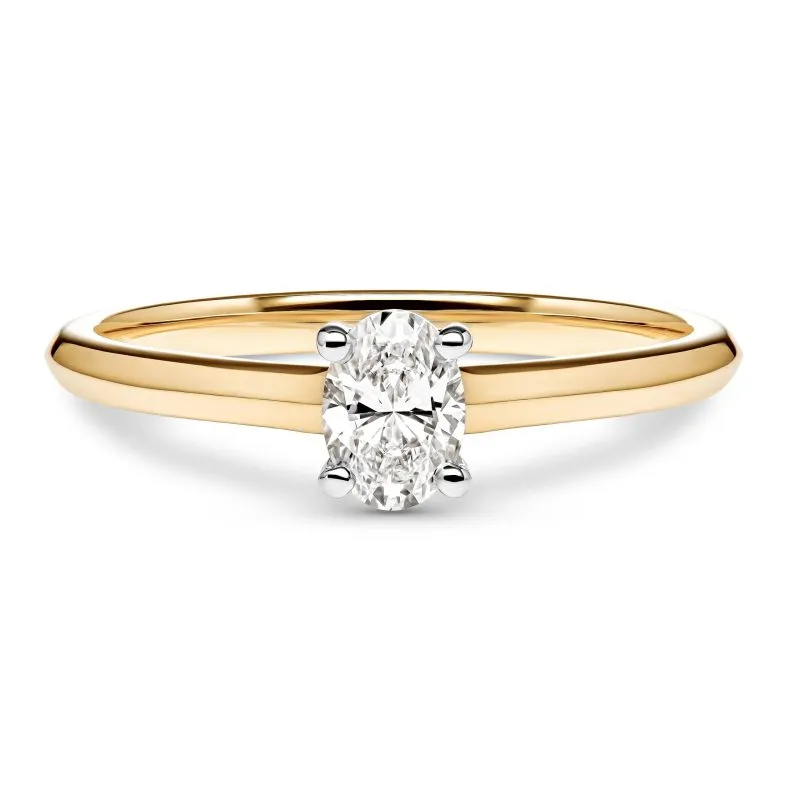 Answer of Love zlatni zaručnički prsten s dijamantom 0.28 – 0.37 ct