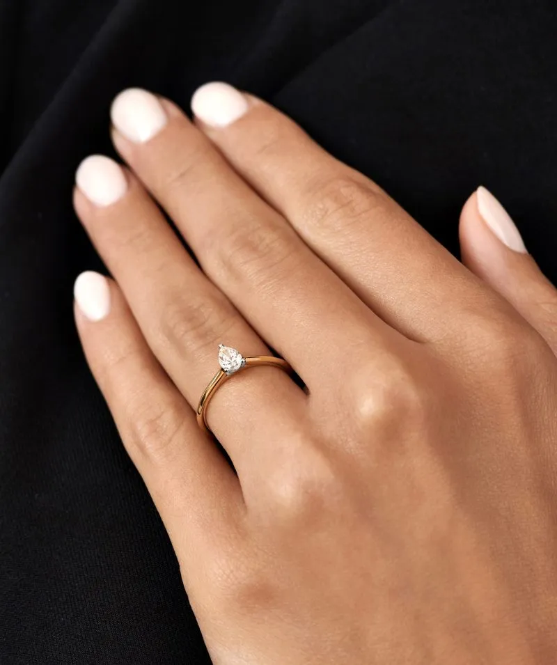 Eternal Promise zlatni zaručnički prsten s dijamantom 0.28 - 0.37 ct