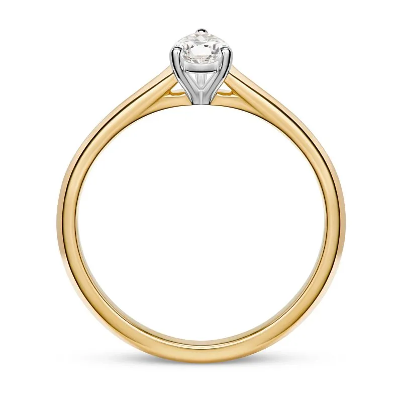 Eternal Promise zlatni zaručnički prsten s dijamantom 0.28 - 0.37 ct
