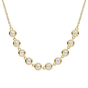 Celine zlatna ogrlica s dijamantima 0.48 - 0.57 ct