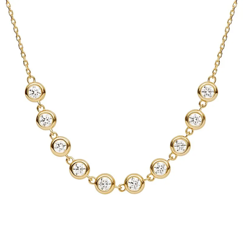 Celine zlatna ogrlica s dijamantima 0.48 - 0.57 ct