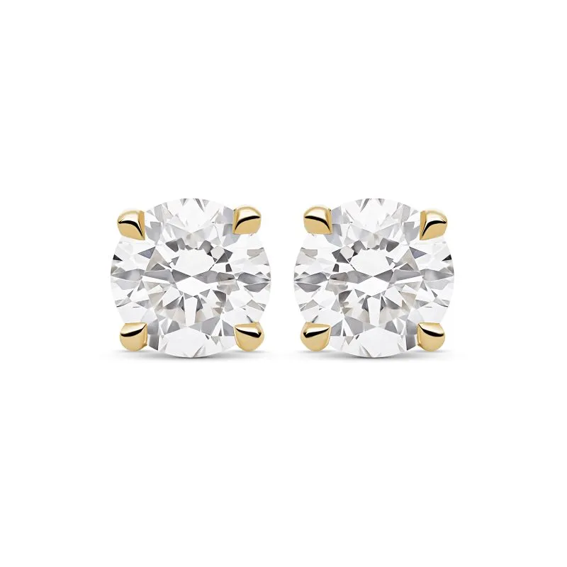 Divina zlatne naušnice s dijamantima 0.98 - 1.07 ct