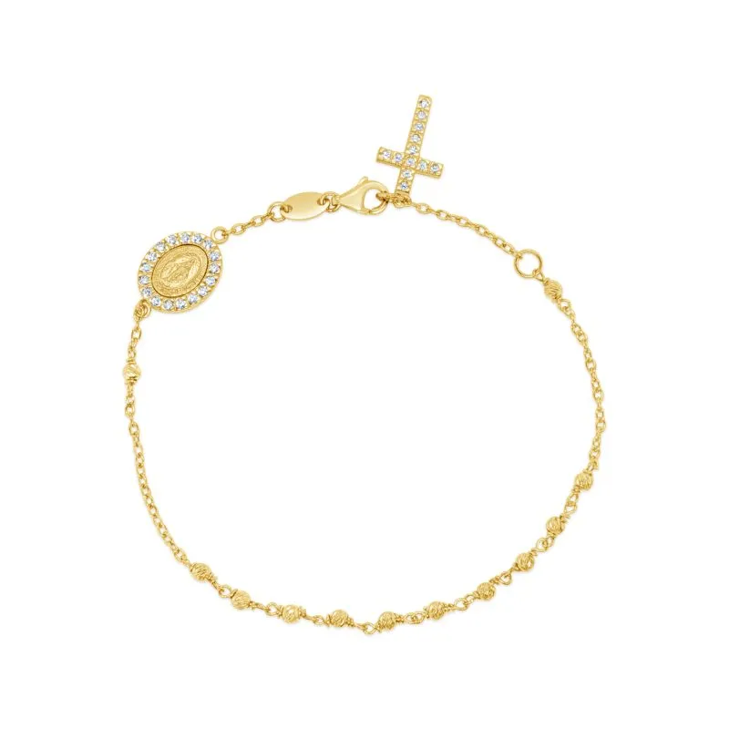 Holy Rosary zlatna narukvica krunica