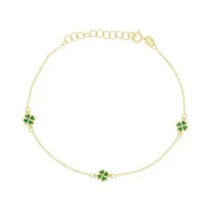 Green Blossom zlatna narukvica